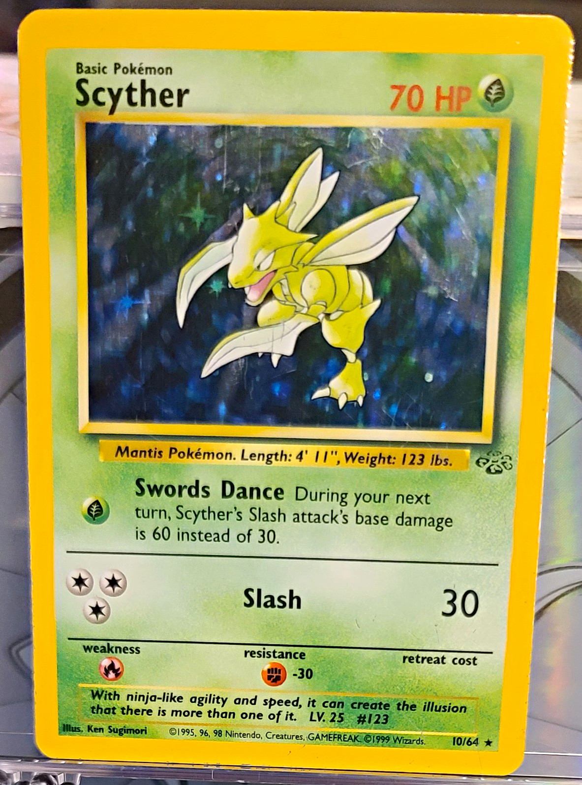 Pokemon Jungle Scyther Holo LP Pokemon Jungle Scyther Holo LP