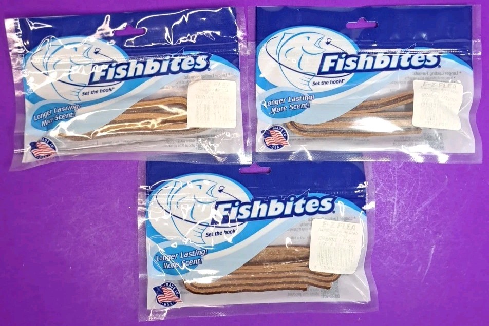 Fishbites E-Z flea Orange / Flesh 1/2\
