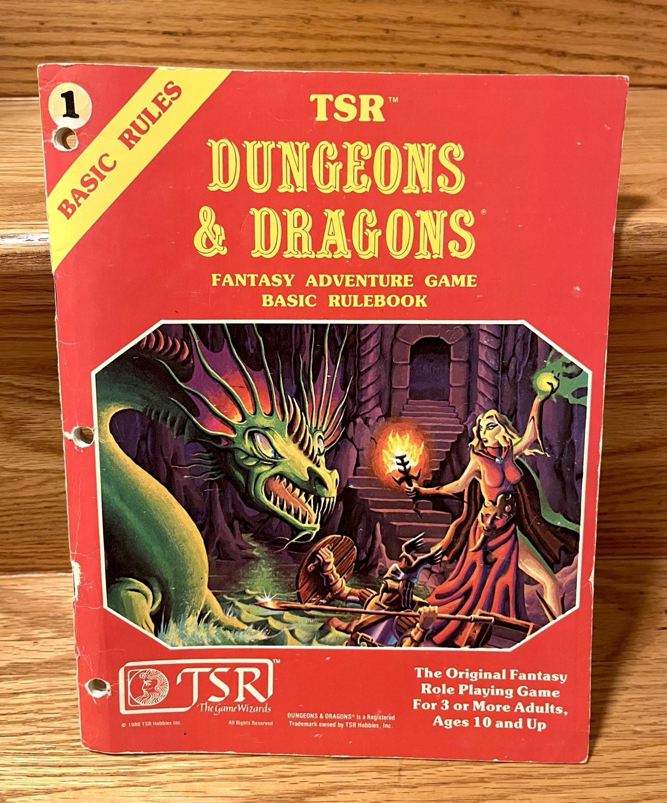 1981 TSR Dungeons & Dragons Basic Rulebook Fantasy Adventure Game