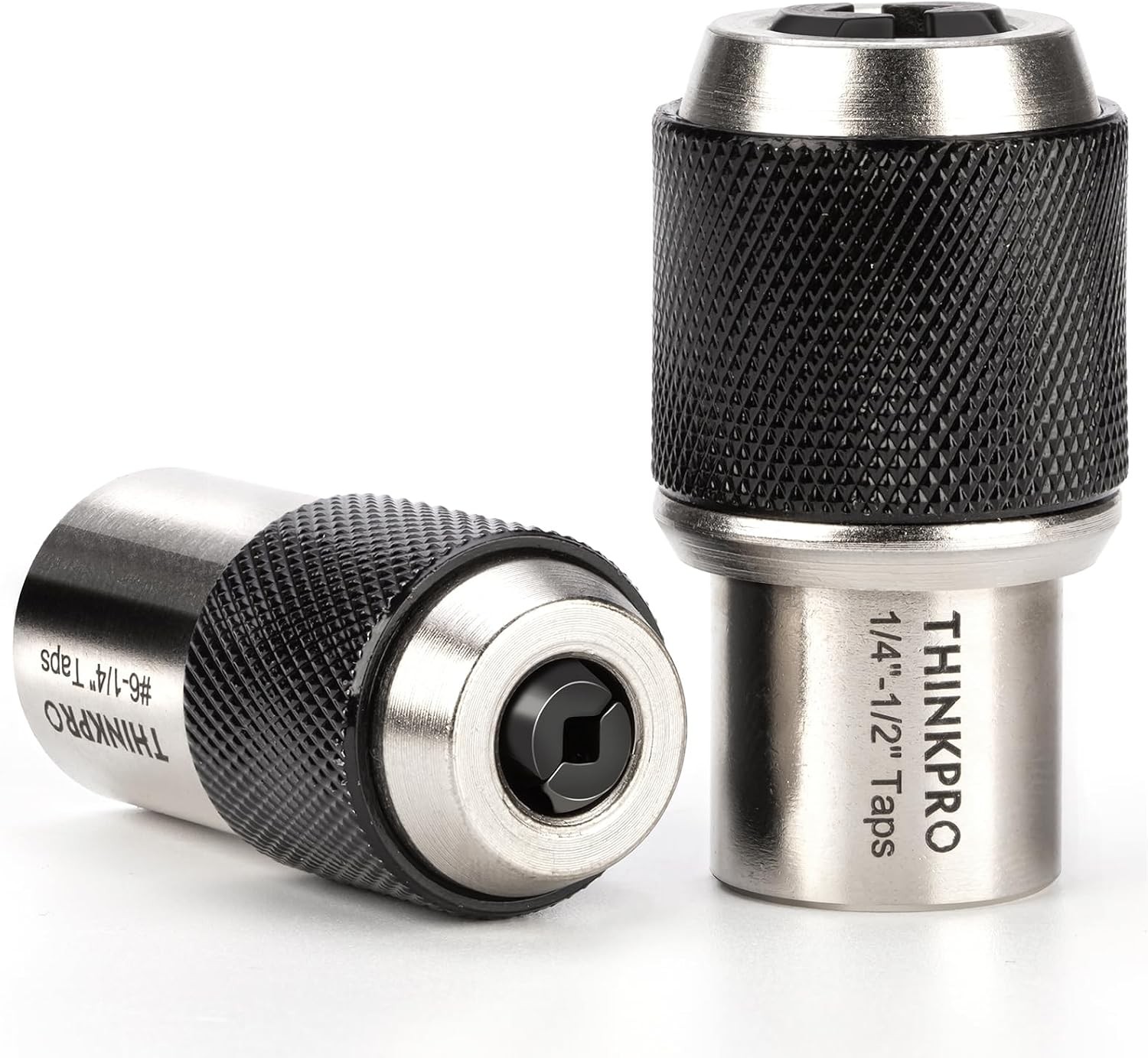 Ratcheting Tap Socket Set 2Pcs with Adjustable Jaws - 3/8\
