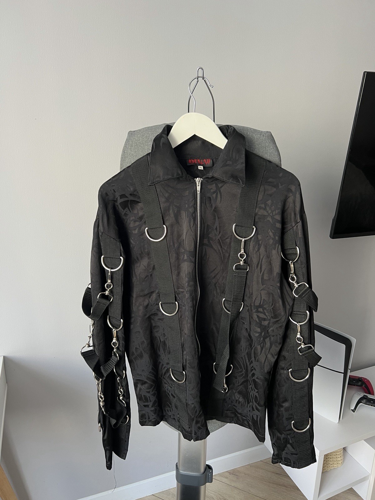 Aderlass Gothic Bondage Strap Jacket Cyber Punk Industrial Black Size XL Men’s