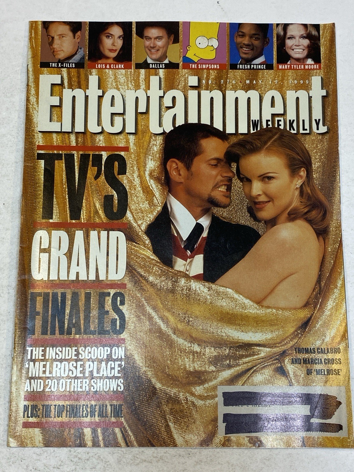Entertainment Weekly Magazine May 12 1995 Thomas Calabro Marcia Cross Lois Clark