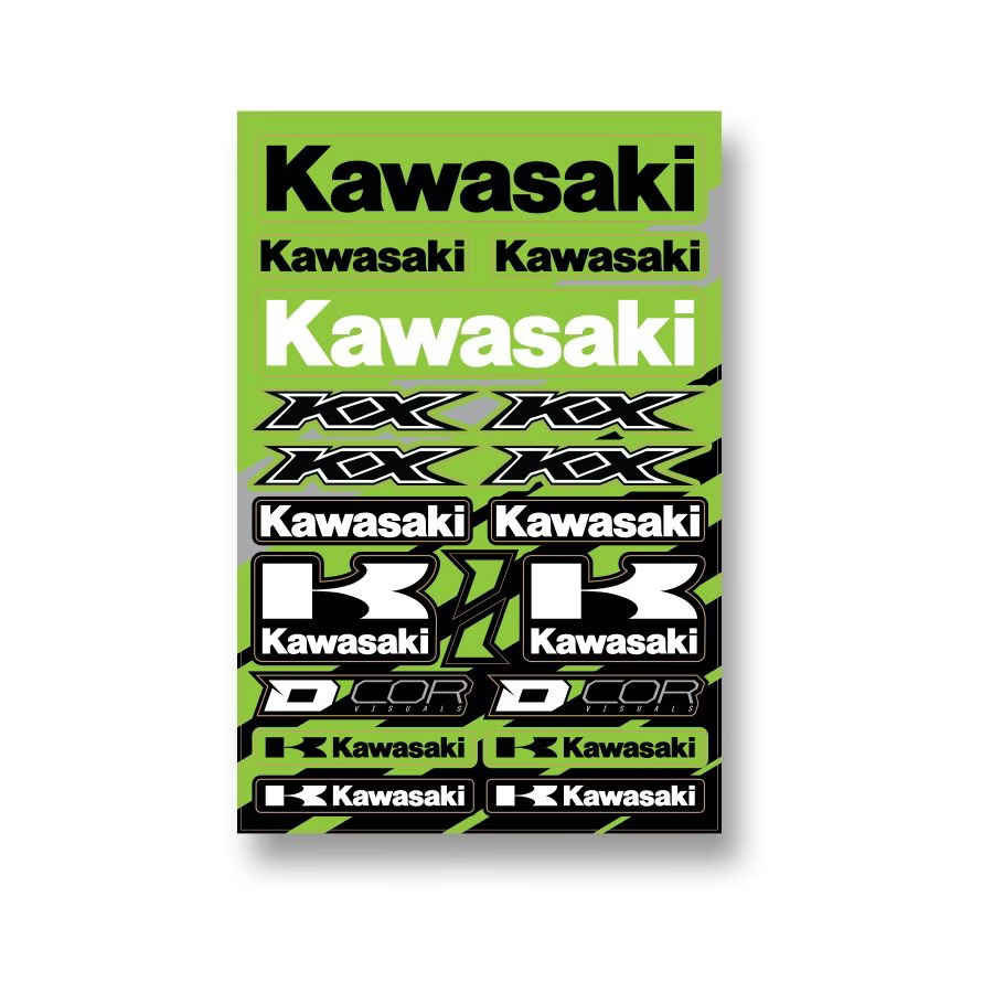 D'COR Visuals Cor2 Kawasaki Decal Sheet 40-20-101