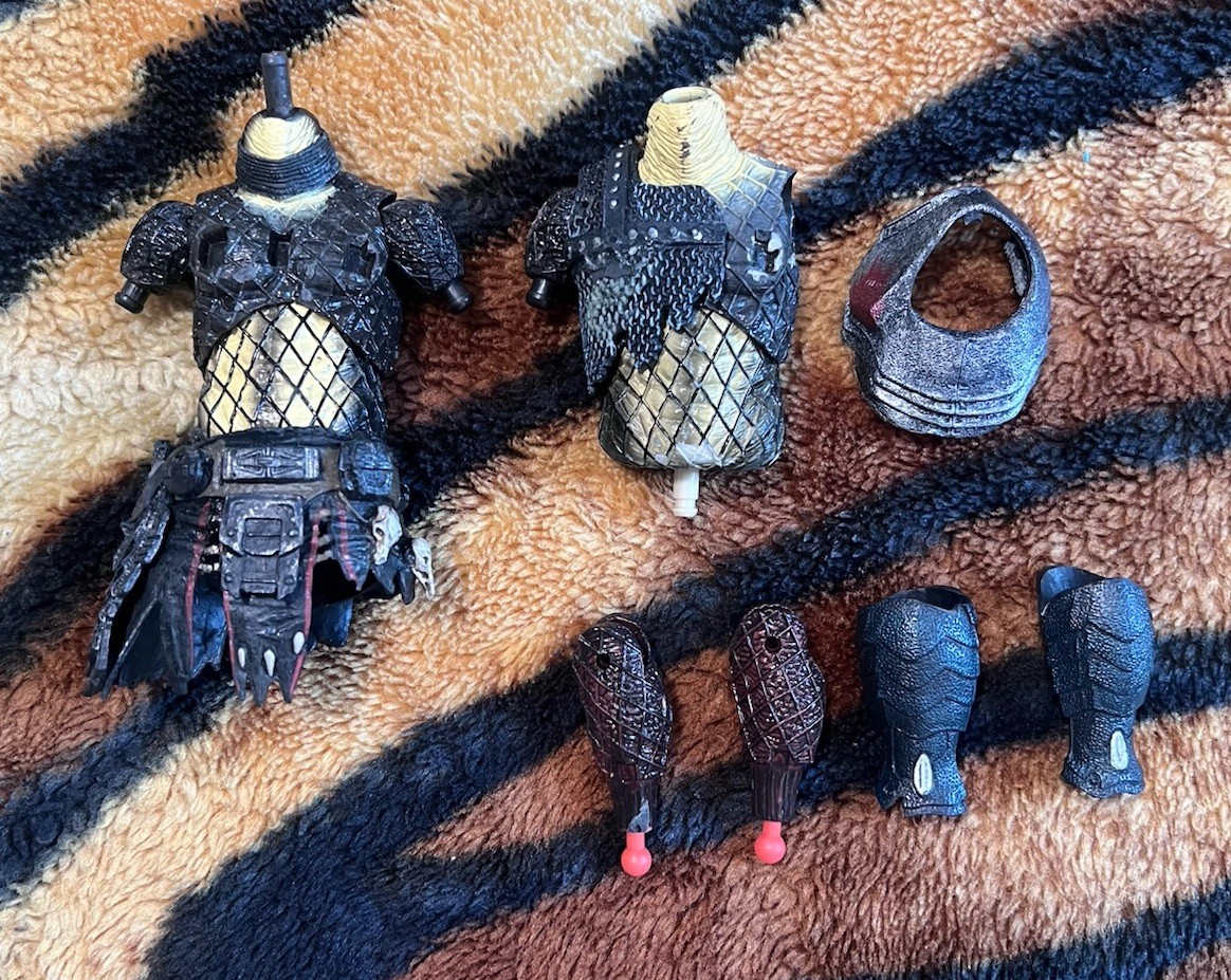 NECA AVP Scarface & Serpent Predator RARE Body Parts & Armor Fodder NECA AVP Scarface & Serpent Predator RARE Body Parts & Armor Fodder