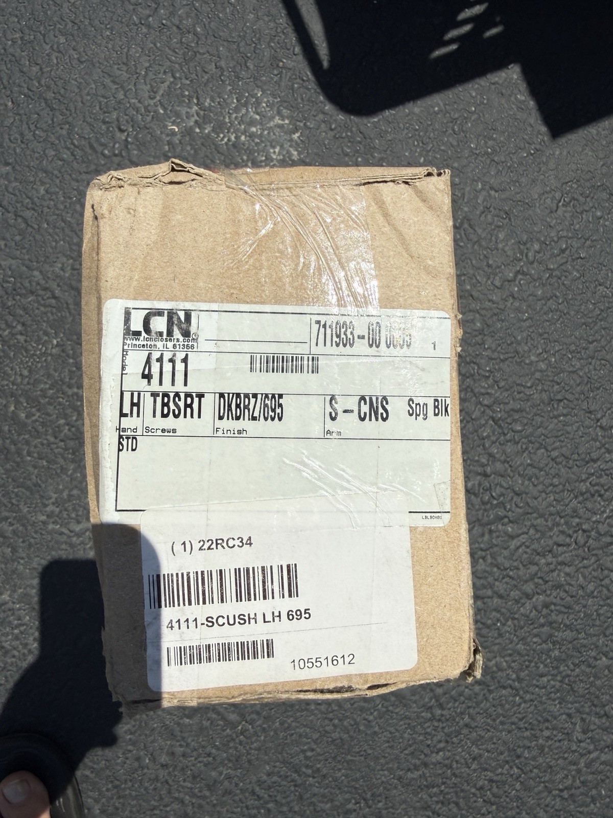 LCN 4111-SCUSH-DKBRZ-LH Extra Heavy Duty Institutional Parallel Arm Adjustable L