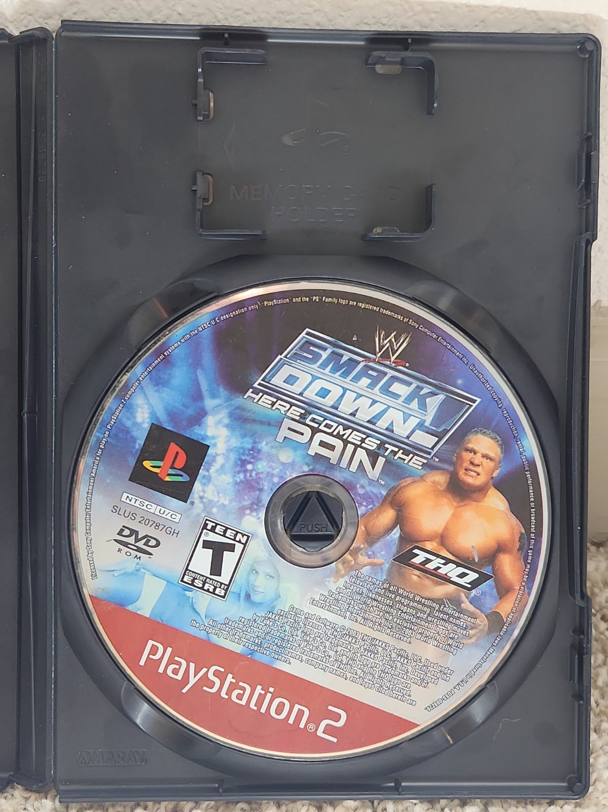 WWE SmackDown Here Comes the Pain PS2 Game w/ Case GREATEST HITS