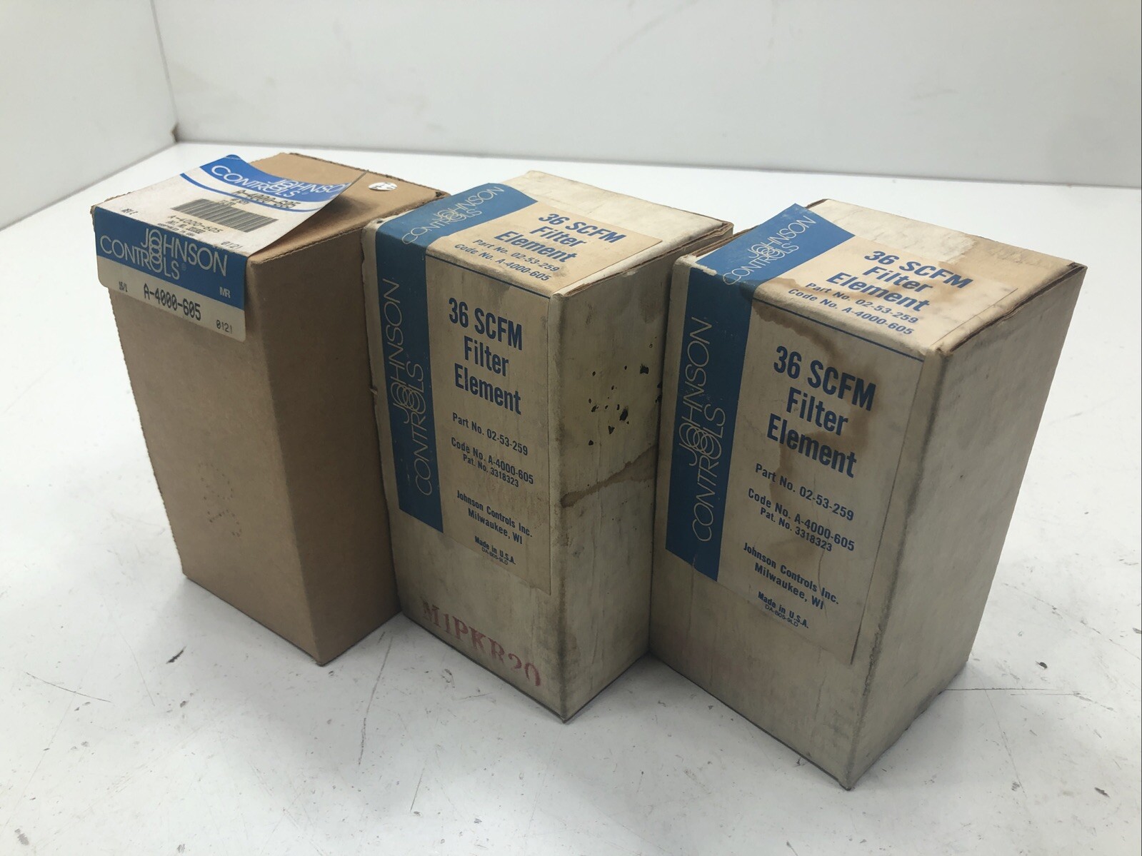 (Qty.3) Johnson Controls 02-53-259 SCFM Filter Elements (Qty.3) Johnson Controls 02-53-259 SCFM Filter Elements