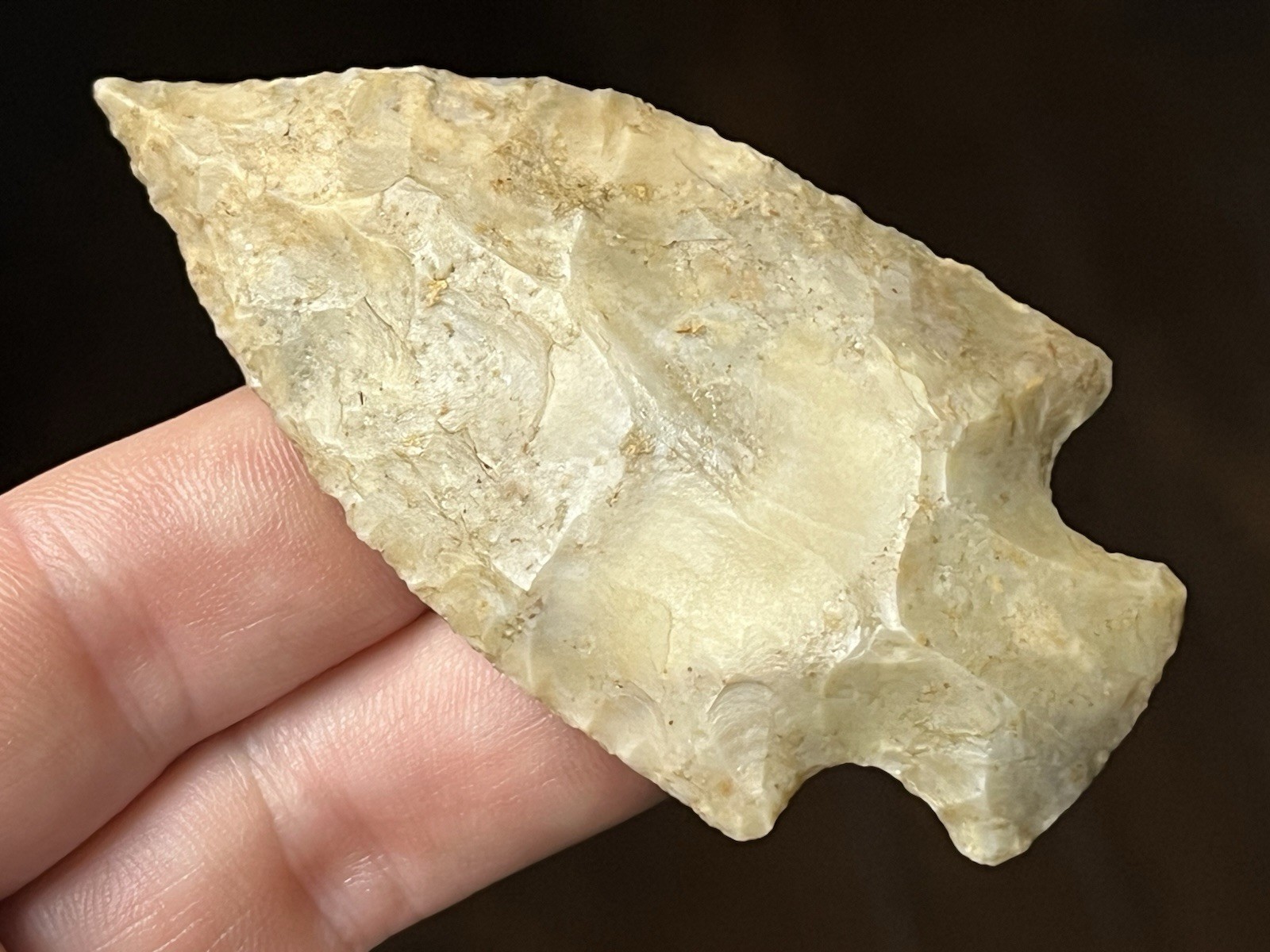 EXCEPTIONAL MISSOURI FERRY POINT ARROWHEAD AUTHENTIC INDIAN ARTIFACT BG