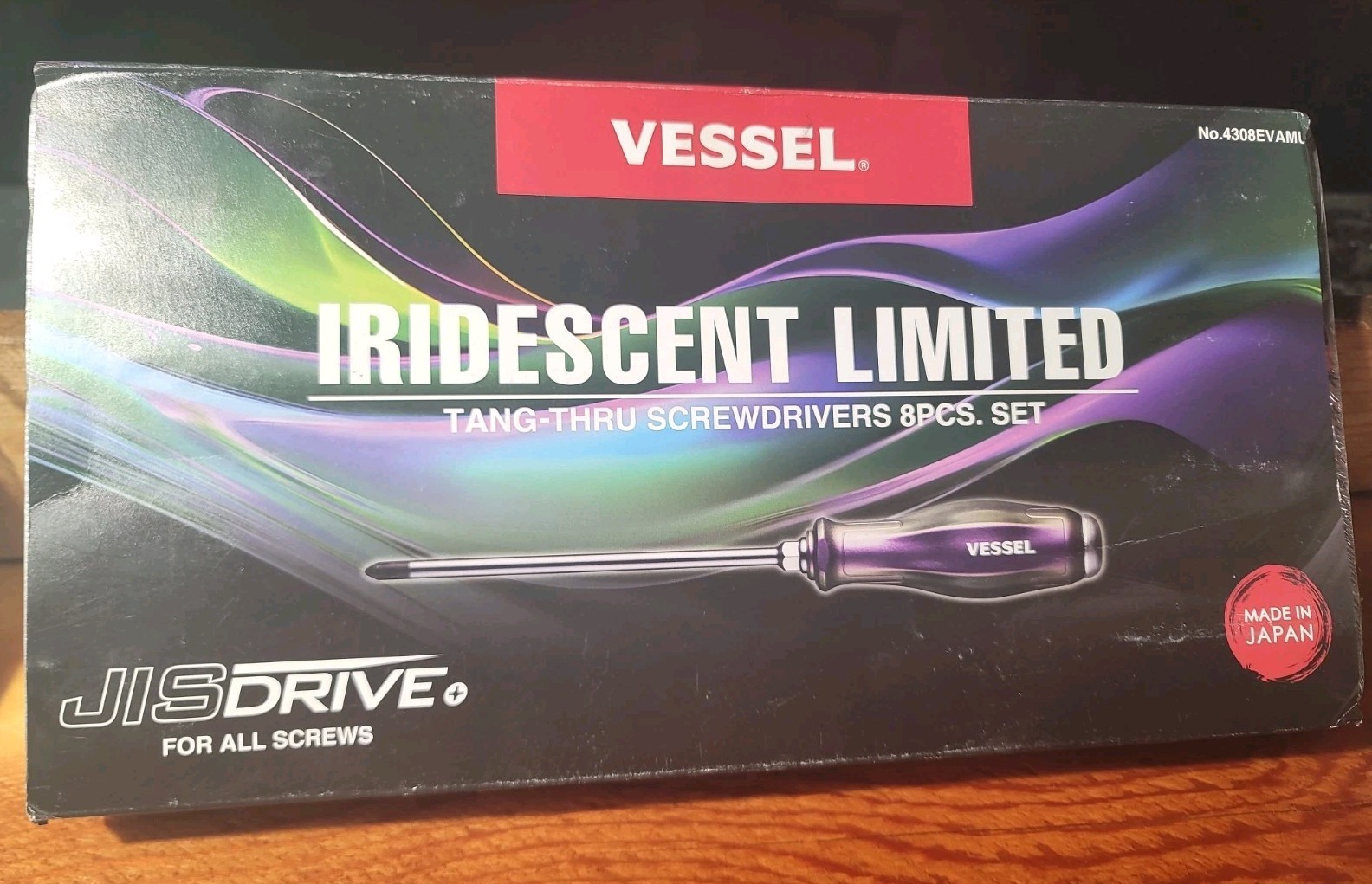 Vessel 8-Piece IRIDESCENT LIMITED Purple Screwdriver Set 4308EVAMU SEALED
