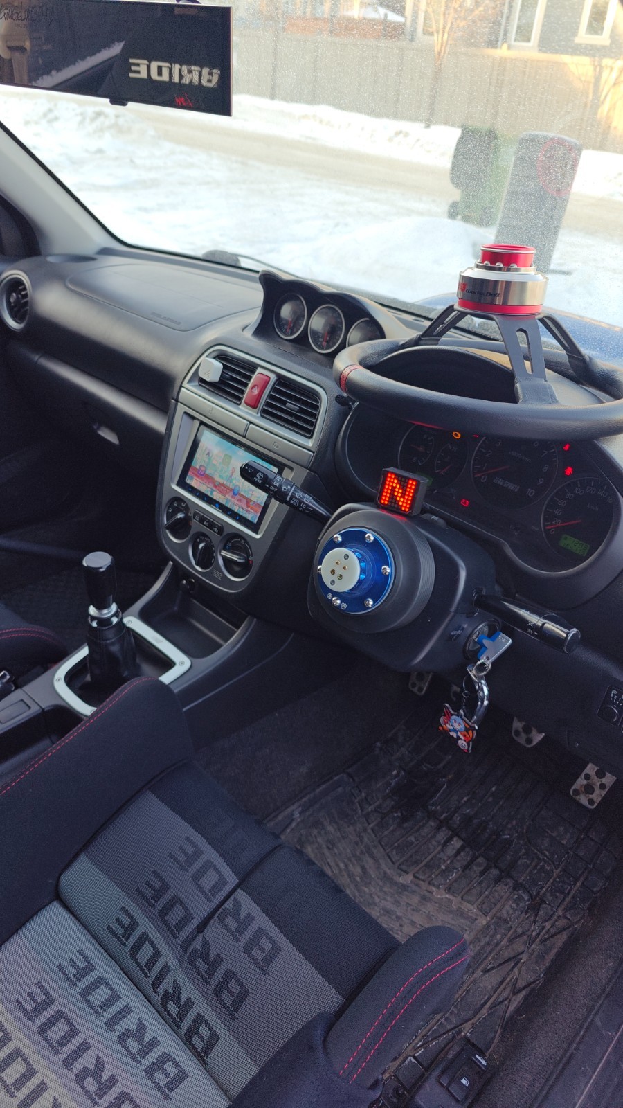 Anjin Universal Manual Gear Indicator w/ Auto Dimmer – No OBD2 Required