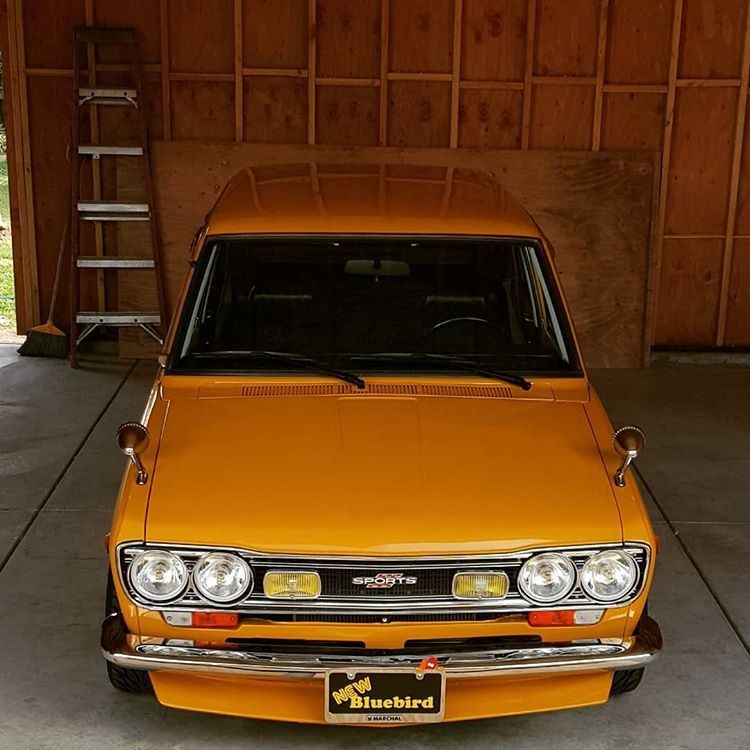 Steel Front Lip Chin Spoiler– V1 Fit For Datsun 510 - Made to Order-ponretro