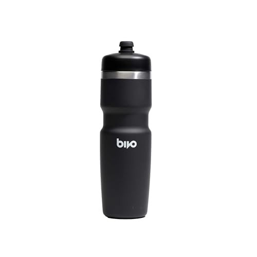 Bivo Trio Insulated Stainless Steel Bike Water Bottle 21oz Black BPA Free