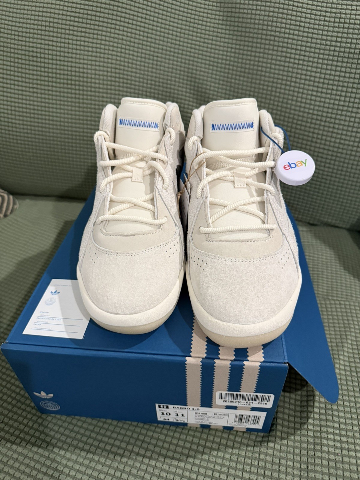 Size 10 - Adidas BadBo 1.0 Bad Bunny Resilience “Chalk White”l