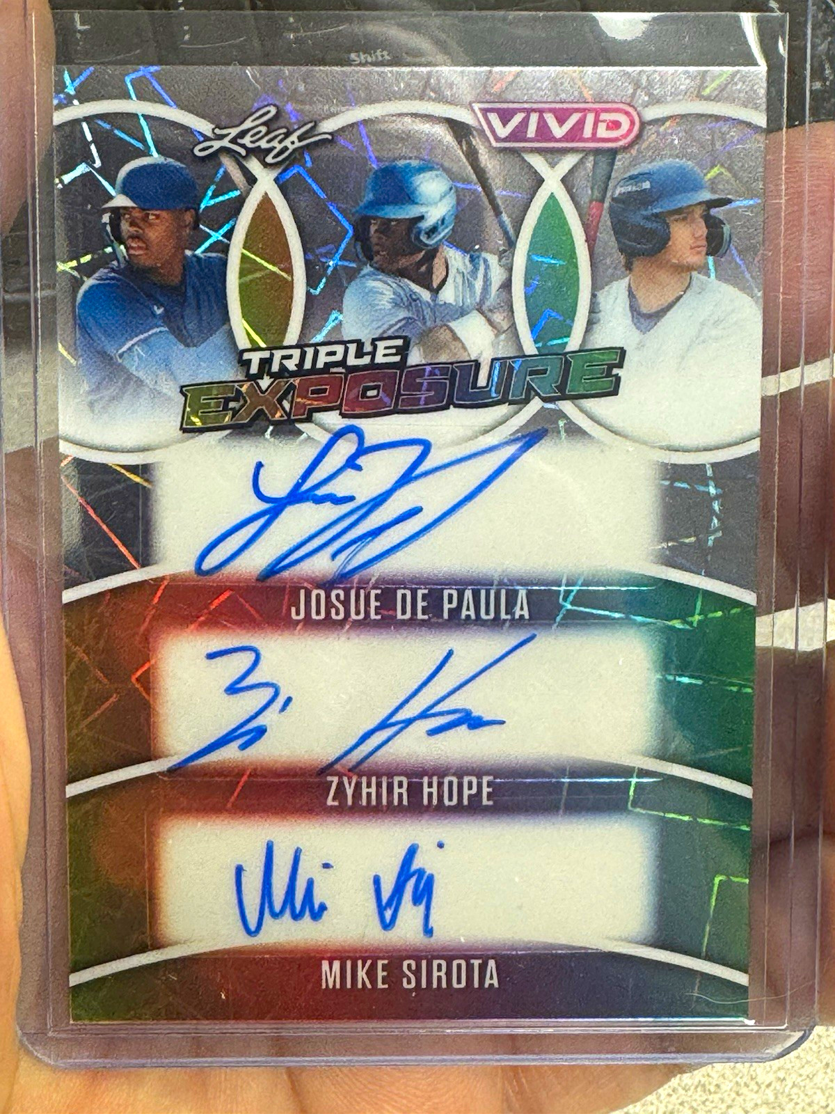 2025 LEAF VIVID TRIPLE EXPOSURE JOSUE DE PAULA/HOPE/SIROTA AUTOS SP /3 DODGERS 2025 LEAF VIVID TRIPLE EXPOSURE JOSUE DE PAULA/HOPE/SIROTA AUTOS SP /3 DODGERS