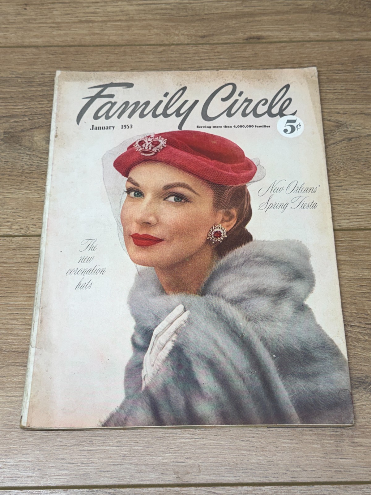 Vintage Family Circle Magazine January 1953 Complete Coronation Hats Coca-Cola