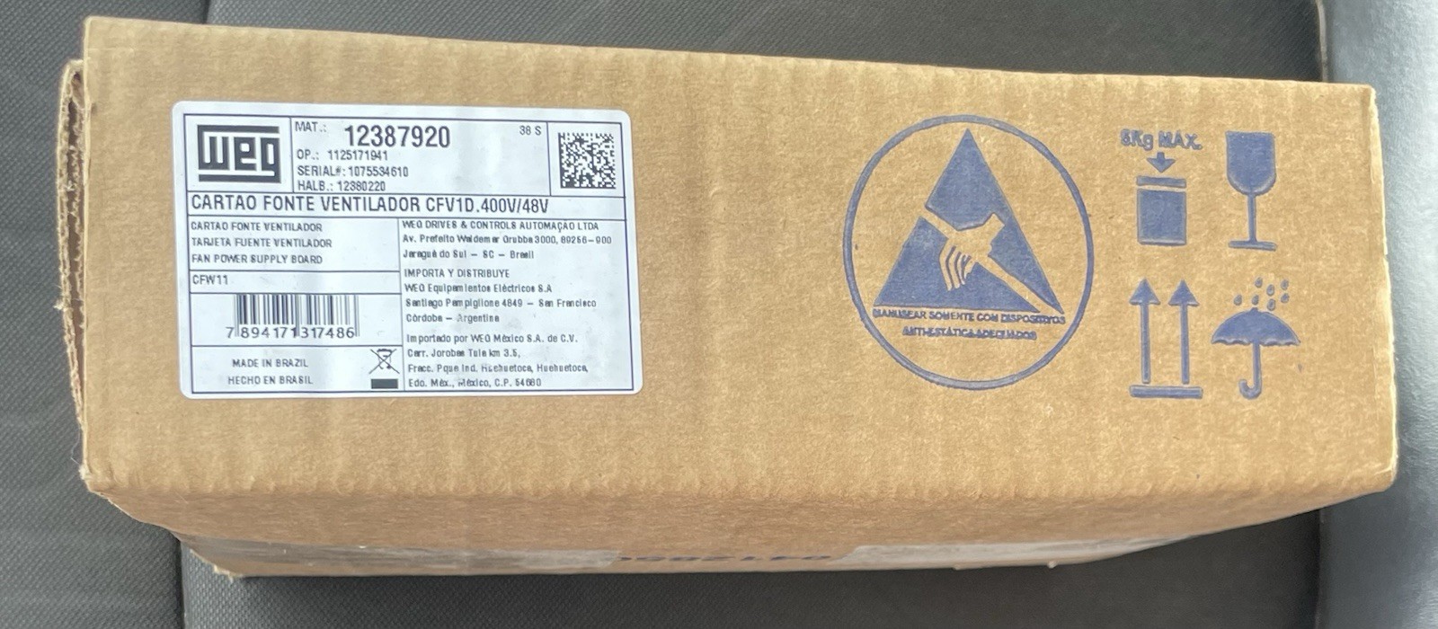 WEG CFW11SP-12387920 Fan Board