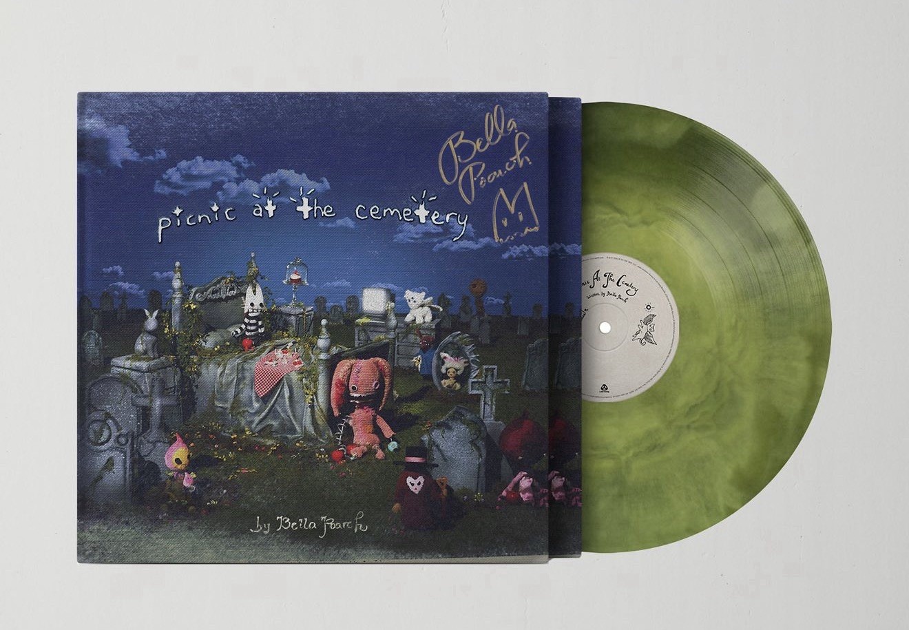 Bella Poarch Picnic at the Cemetery Moss Vinyl Record Signed Cover Confirmed