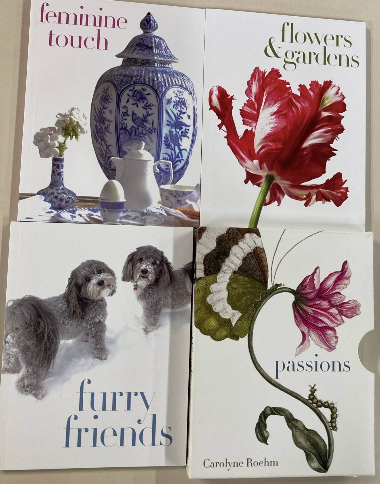 Passions Slipcase Set of 3 SC Carolyn Roehm 2021 Very Good