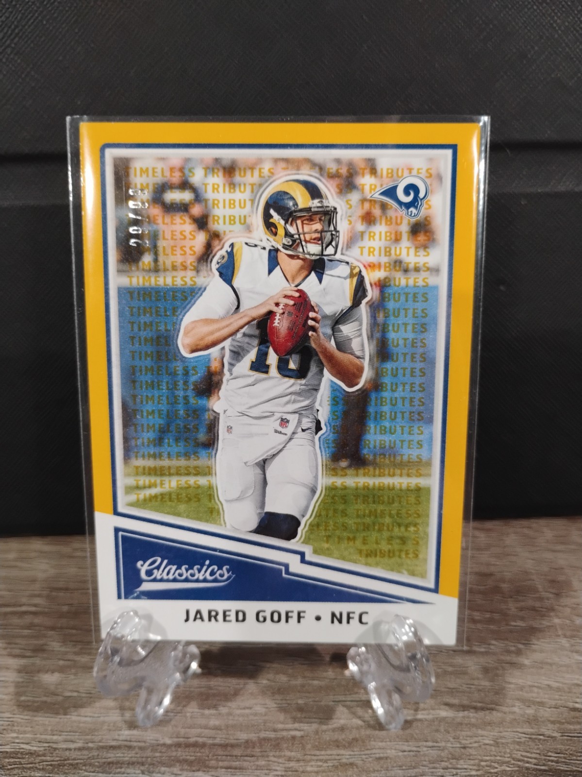 2017 Panini Classics - Jared Goff #95 Timeless Tributes Gold /99 Rams