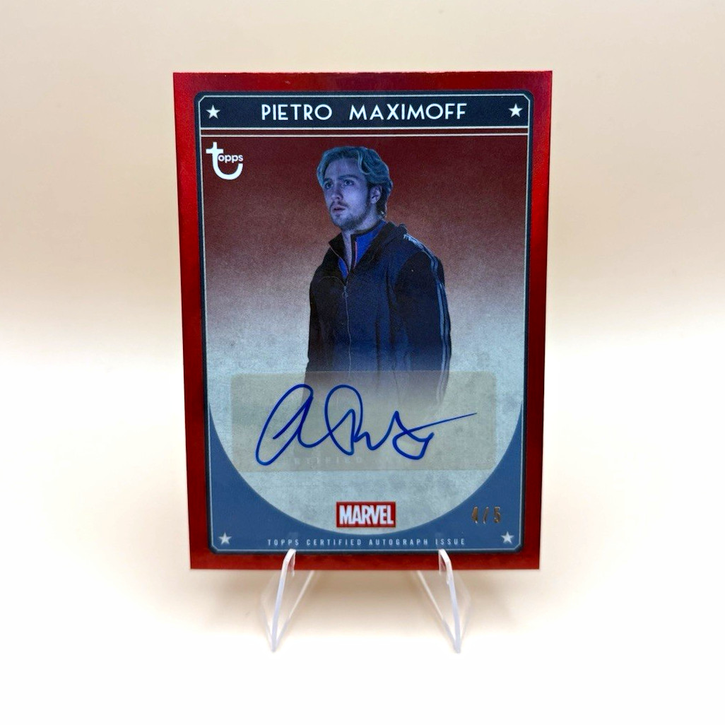 Topps 2026 Brooklyn Collection Avengers Age of Ultron Pietro MUA-ATJ Auto /5 Topps 2026 Brooklyn Collection Avengers Age of Ultron Pietro MUA-ATJ Auto /5