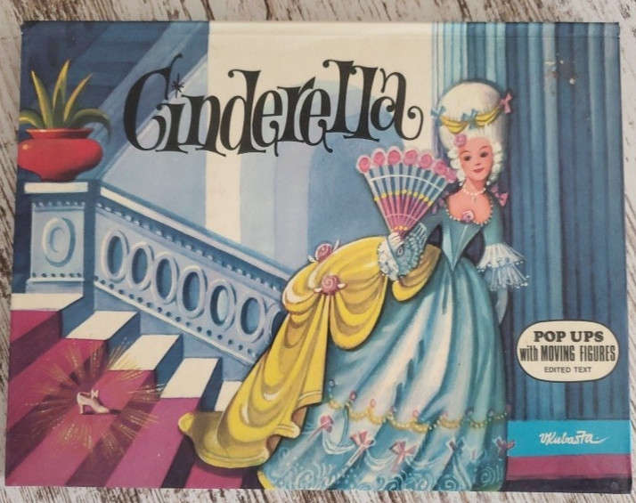 Vintage Cinderella  Pop-up Children's Book Vojtech Kubasta 1972 Hardcover