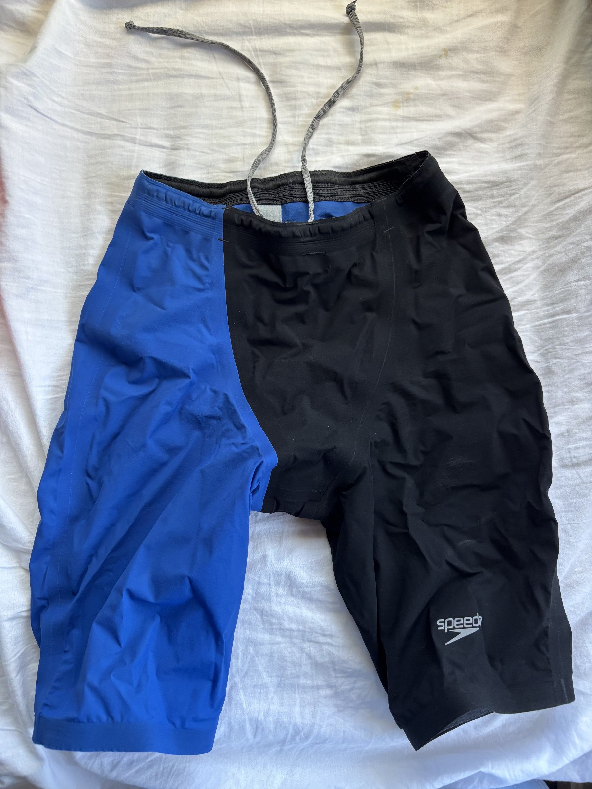 Speedo Men\'s Fastskin LZR Racer Elite 2 Jammer Tech Suit - 26 - Black/Blue