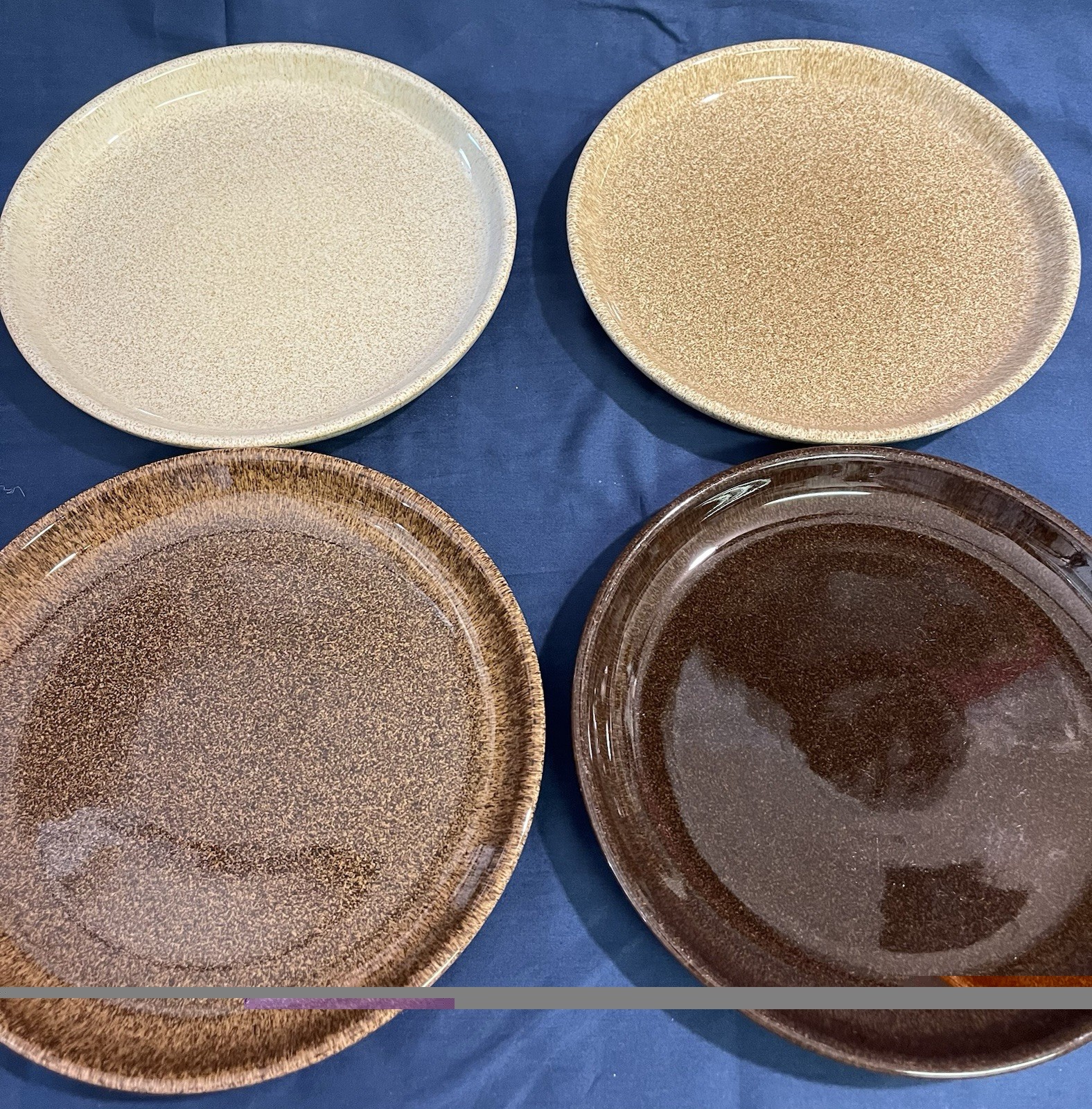 4 Denby Studio Craft  8 1/8” Plates