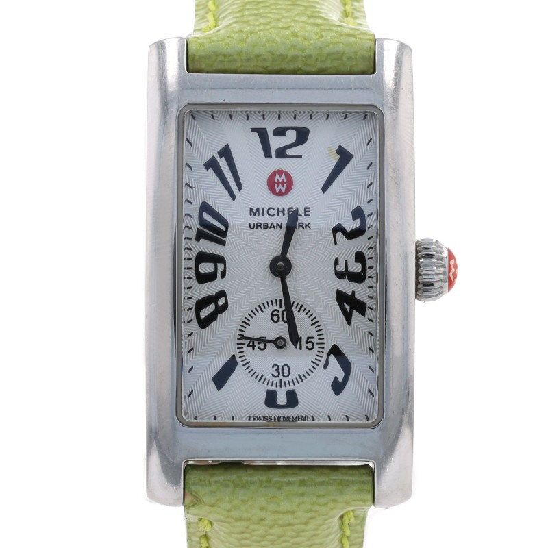 Michele Urban Park Ladies Watch MW02S00A0001 Stainless Quartz Green 1 Yr Wnty