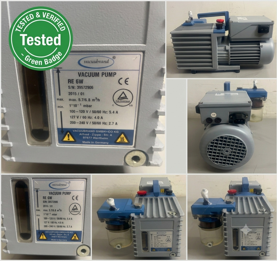 Vacuubrand RE 6W Rotary Vane Vacuum Pump | Tested & Working