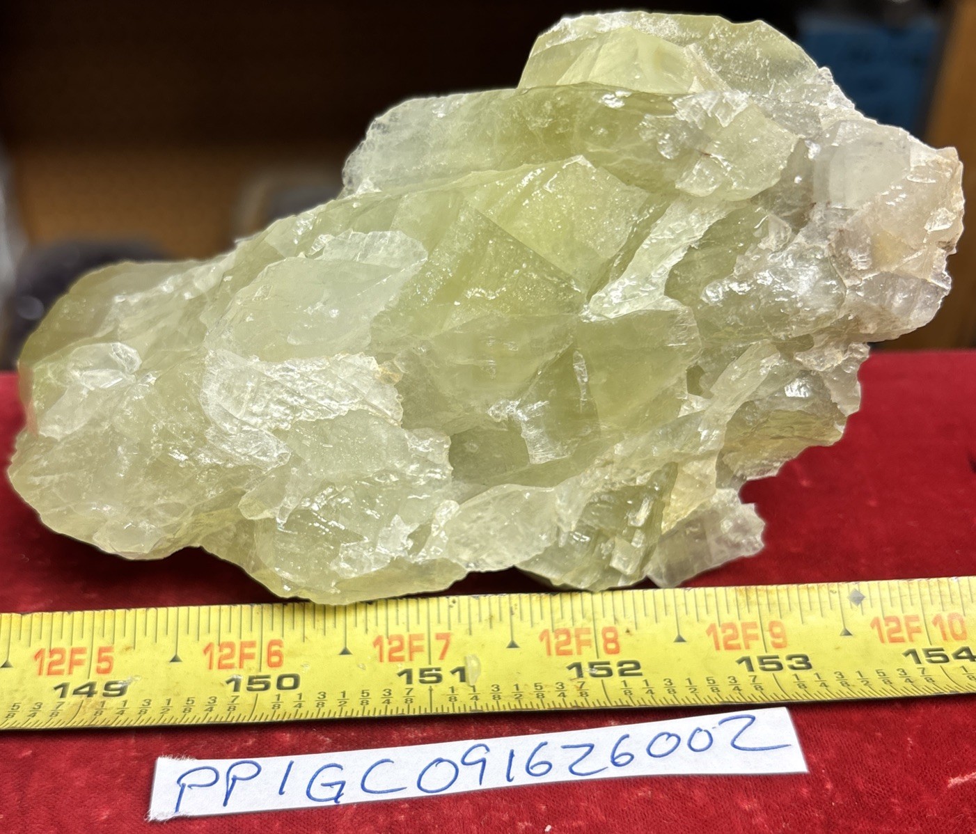 Green Calcite Crystal 620 grams.