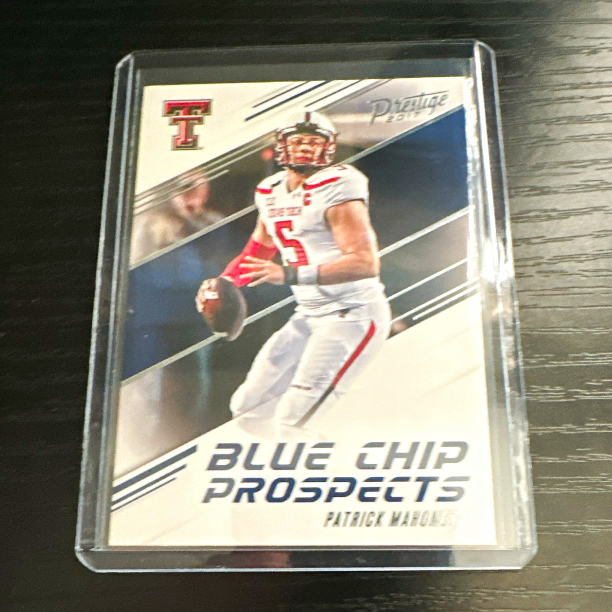 Panini 2017 Prestige Blue Chip Prospects Patrick Mahomes II Rookie Card #8