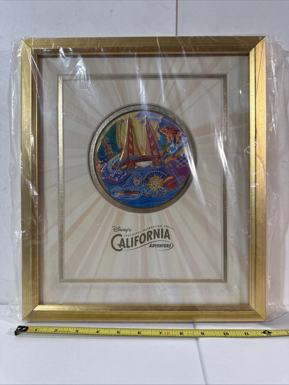 2001 Disney’s California Adventure Inaugural Limited Ed Framed Pin On Pin Set CA 2001 Disney’s California Adventure Inaugural Limited Ed Framed Pin On Pin Set CA