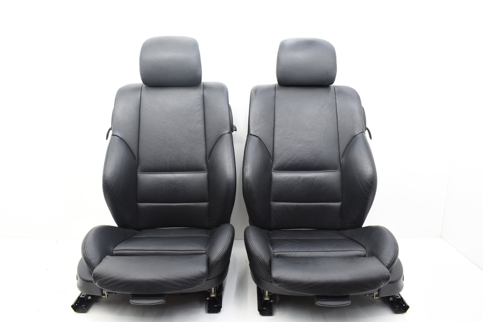 2001 BMW 330Ci E46 Left Right Powered Sports Seat Set Black Montana Leather OEM