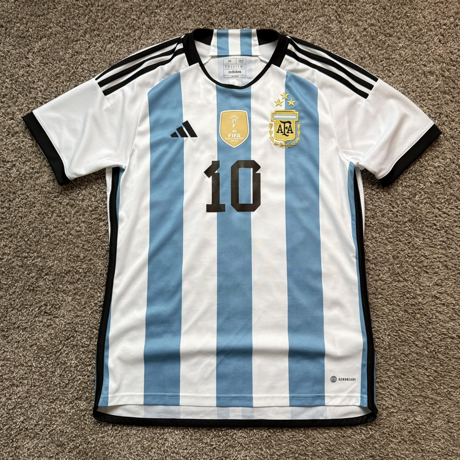 Adidas Argentina World Cup 2022 Messi #10 Jersey Medium Adidas Argentina World Cup 2022 Messi #10 Jersey Medium
