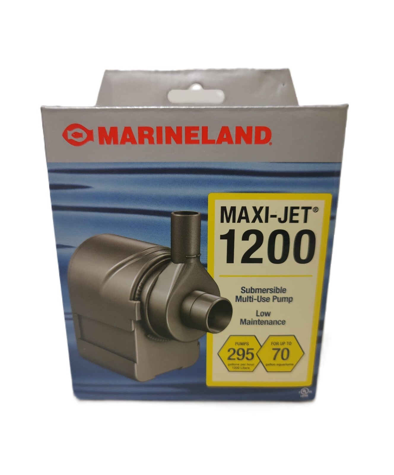 Marineland Water Pump Maxi-Jet 1200 Submersible Up to 295 GPH Up to 70 gal Aq Marineland Water Pump Maxi-Jet 1200 Submersible Up to 295 GPH Up to 70 gal Aq
