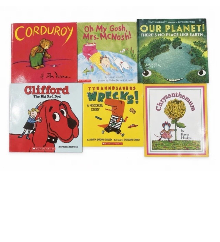#36 Lot 6 Children\'s Books Including Chrysanthemum Instant Library #36 Lot 6 Children\'s Books Including Chrysanthemum Instant Library