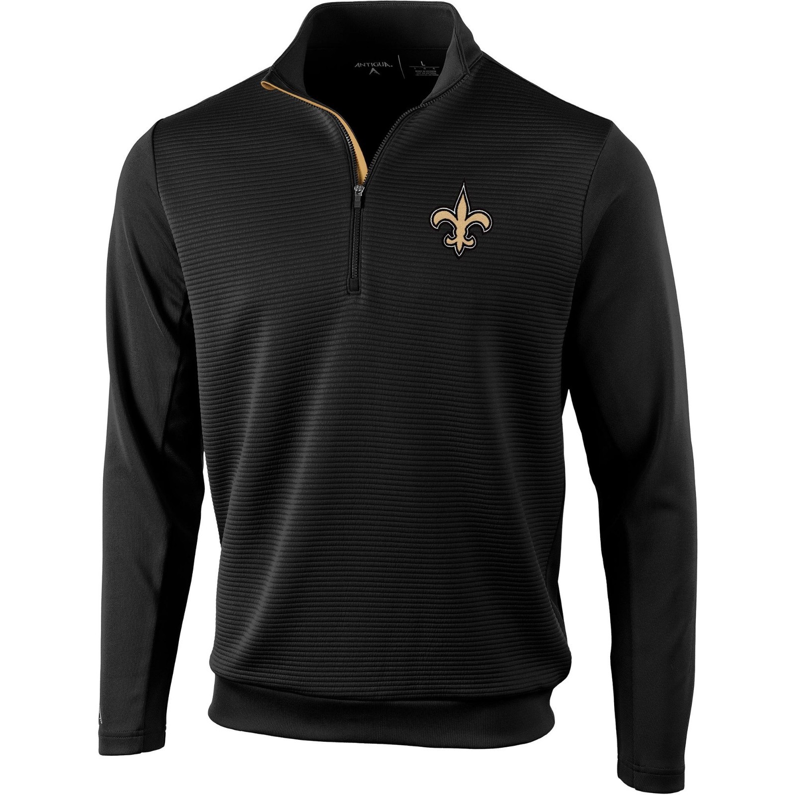 New Orleans Saints Men\'s Antigua Vanquish Quarter-Zip Pullover - New