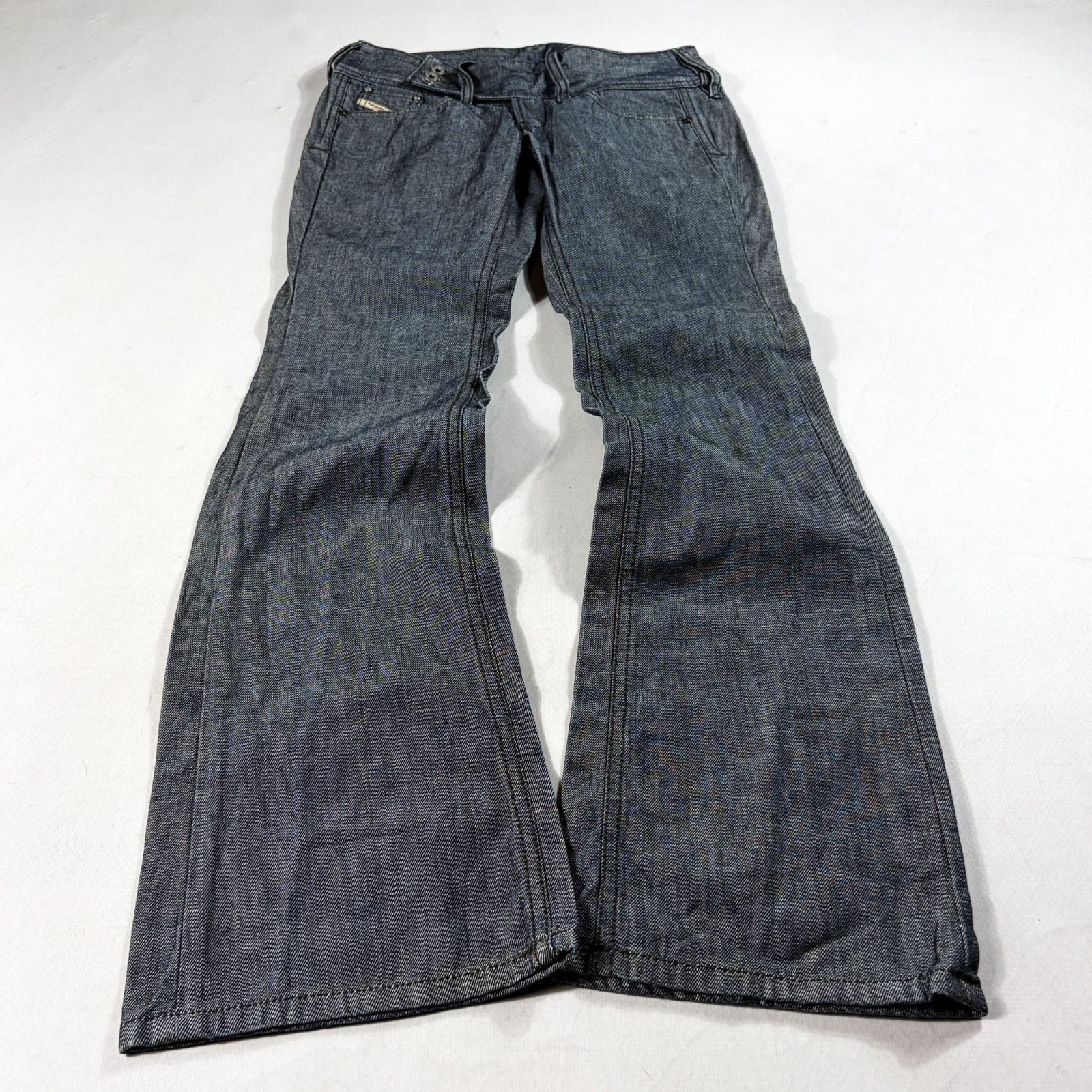 Vintage Diesel Cherock Jeans Womens 29 Blue Denim Low-Rise Flared Leg Streetwear