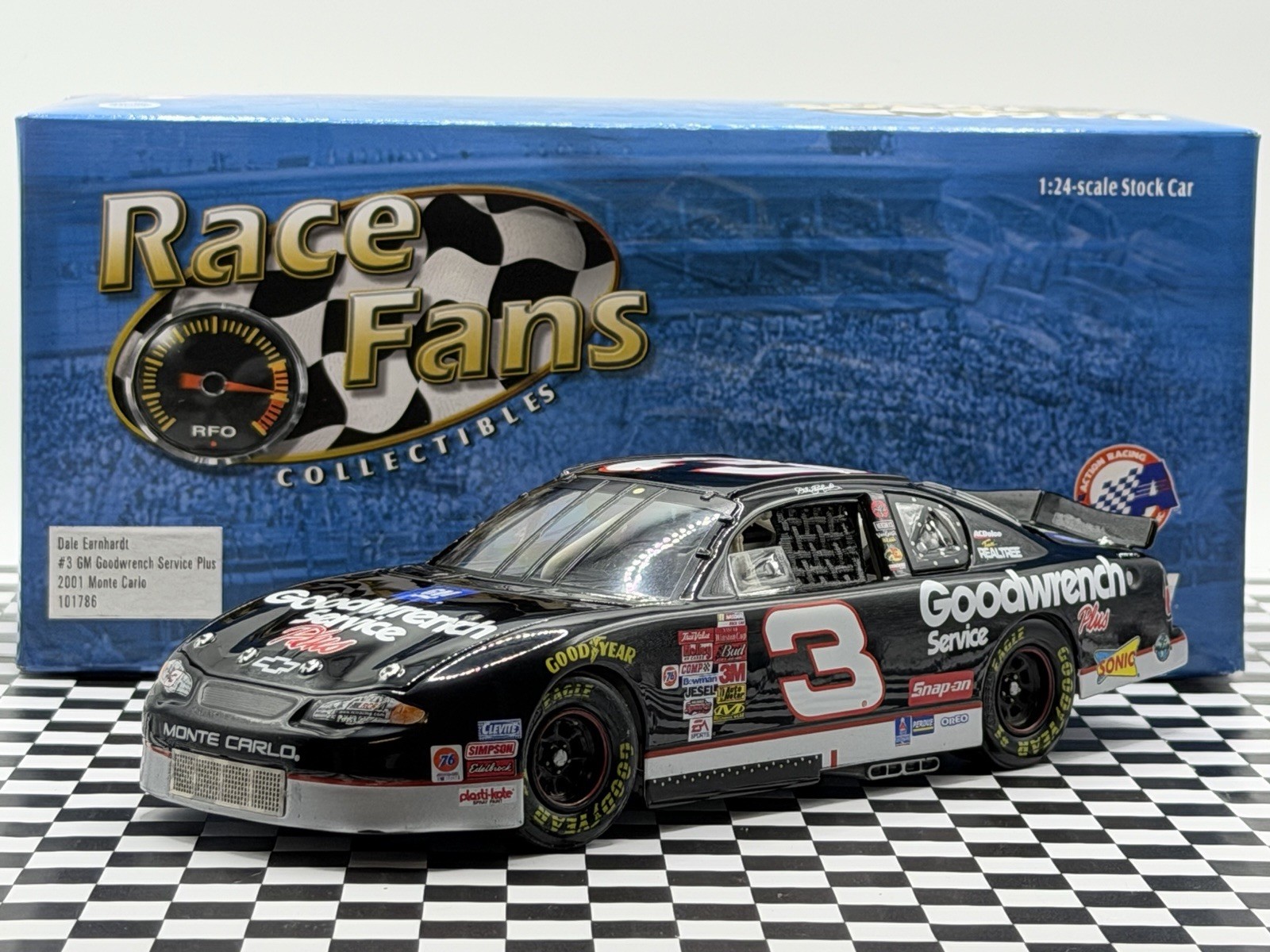 2001 Dale Earnhardt Goodwrench W/ Sonic Last Ride Daytona 500 NASCAR Action 1/24