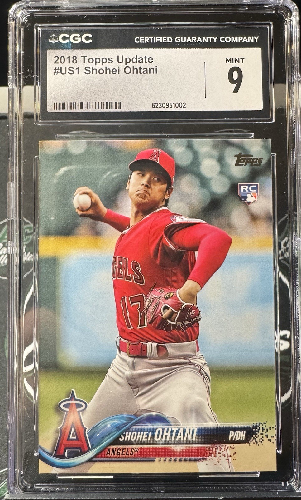 🔥⚾️ Shohei Ohtani 2018 Topps Update #US1 CGC 9 Mint Rookie (RC)
