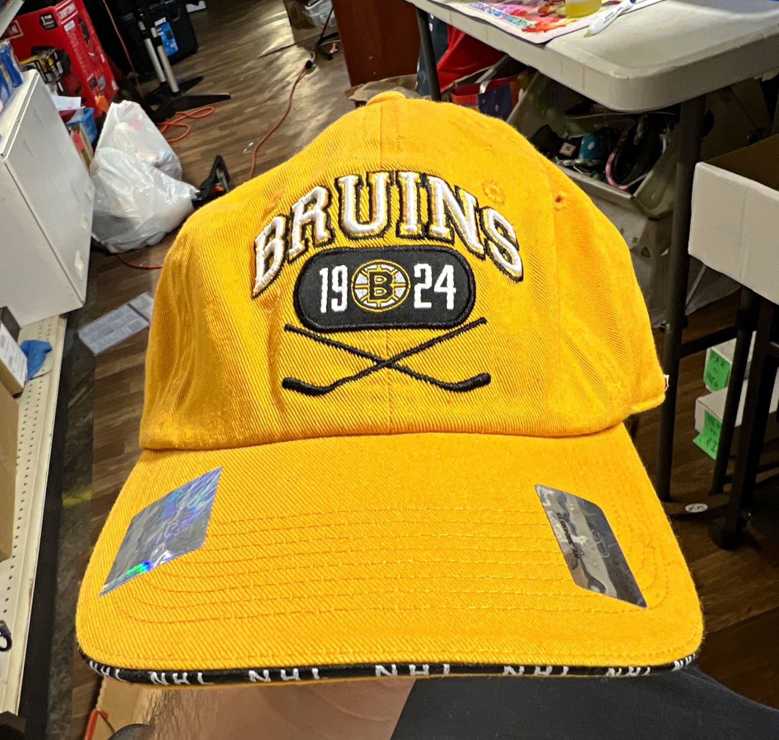 Old Time Hockey Boston Bruins Stanley Cup Final Gold/Black Cap, One Size Old Time Hockey Boston Bruins Stanley Cup Final Gold/Black Cap, One Size