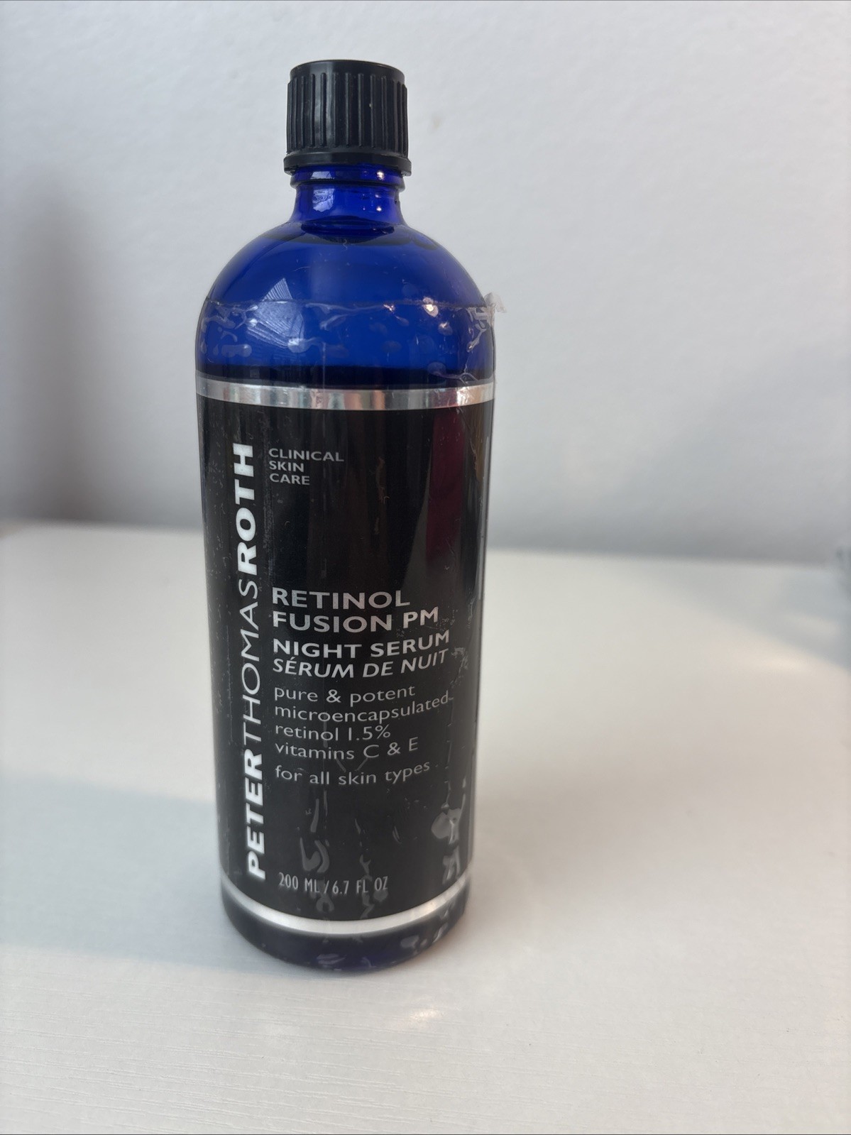 PETER THOMAS ROTH- Retinol Fusion PM Night Serum - 6.7 oz Unsealed NEW