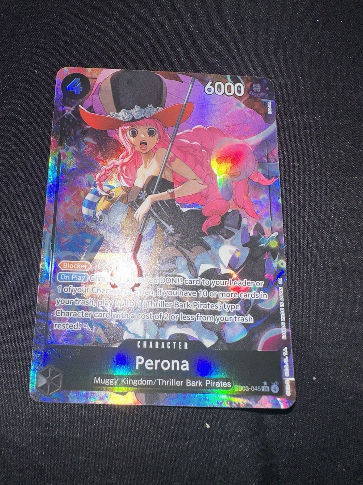 Perona EB03-045 SR Alt Art - EB-03 Heroin's Edition One Piece TCG - English