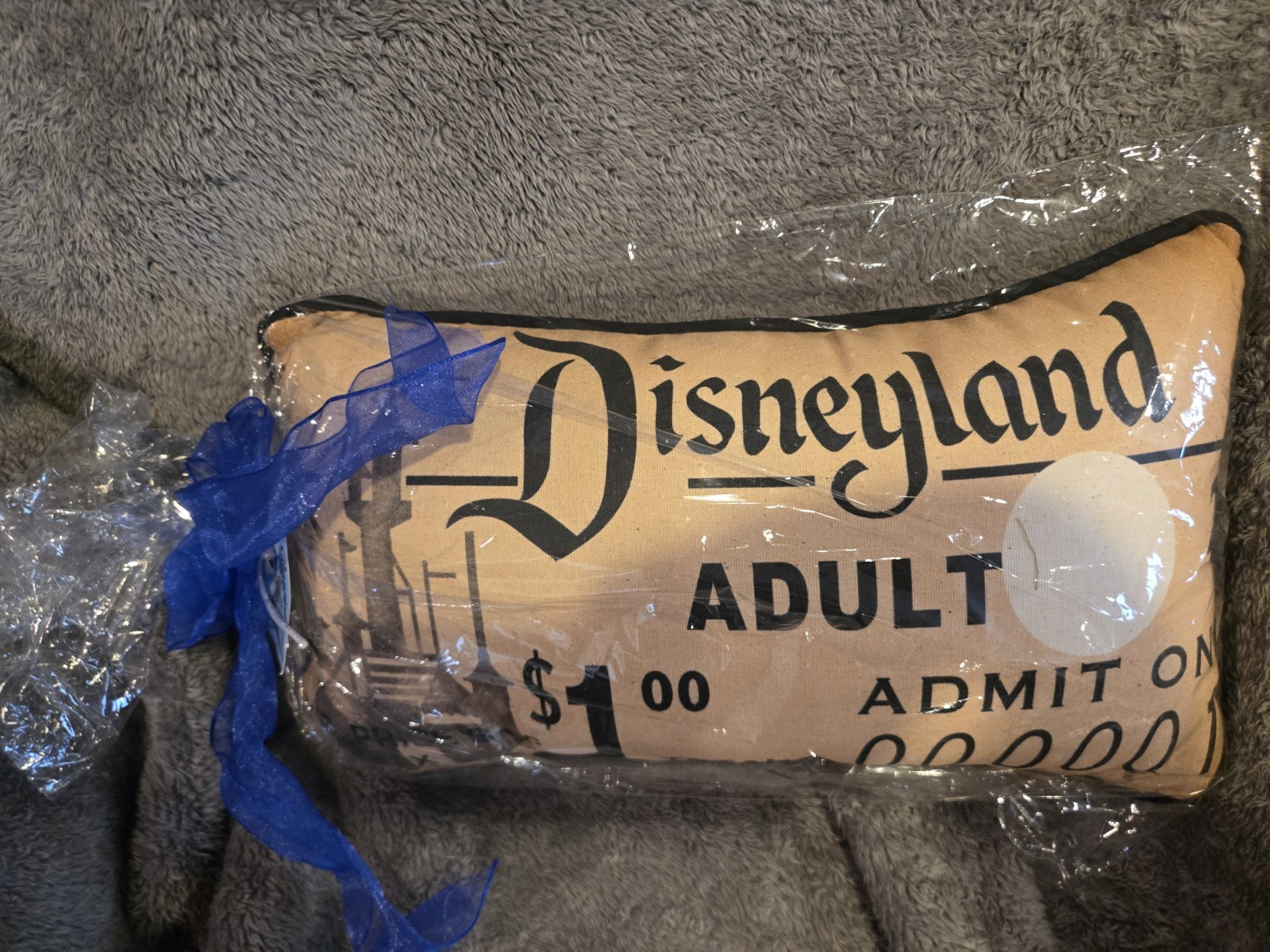 Disney 2015 DISNEYLAND 60TH DIAMOND EVENT GIFT TICKET PILLOW Disney 2015 DISNEYLAND 60TH DIAMOND EVENT GIFT TICKET PILLOW
