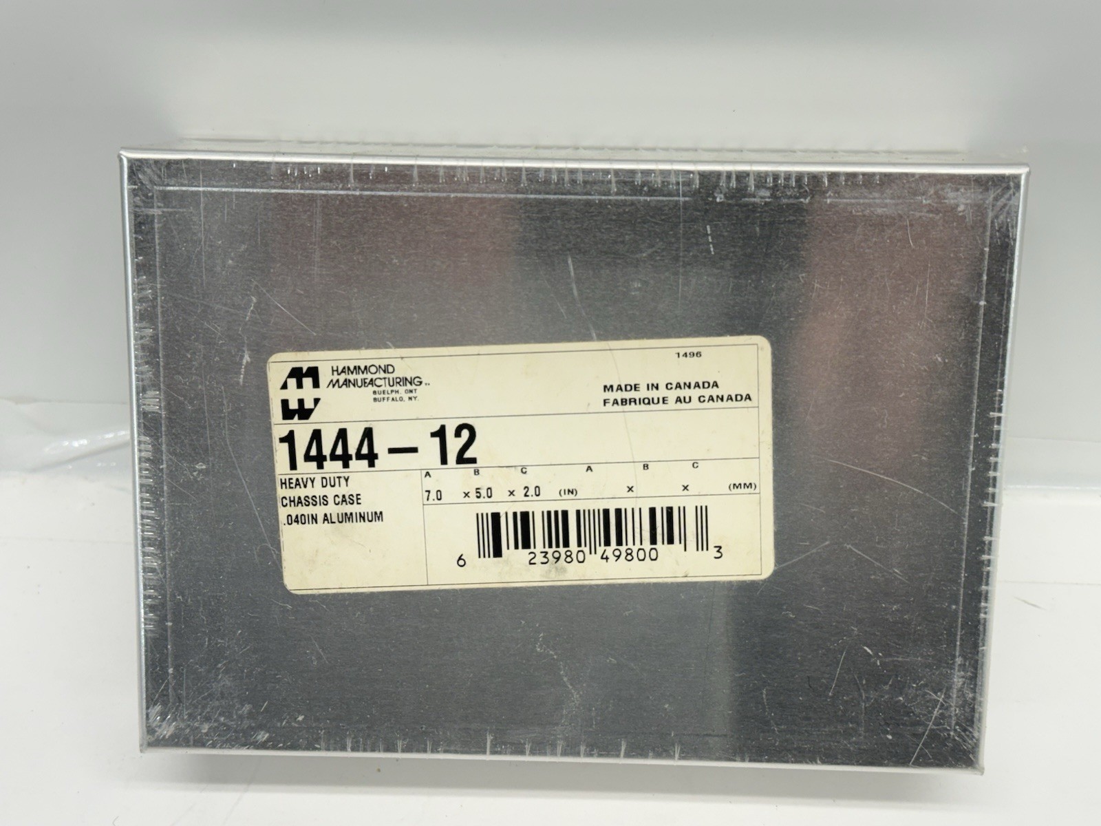 HAMMOND MANUFACTURING 1444-12 ALUMINUM ENCLOSURE BOX 7x5x2” BRAND NEW HAMMOND MANUFACTURING 1444-12 ALUMINUM ENCLOSURE BOX 7x5x2” BRAND NEW