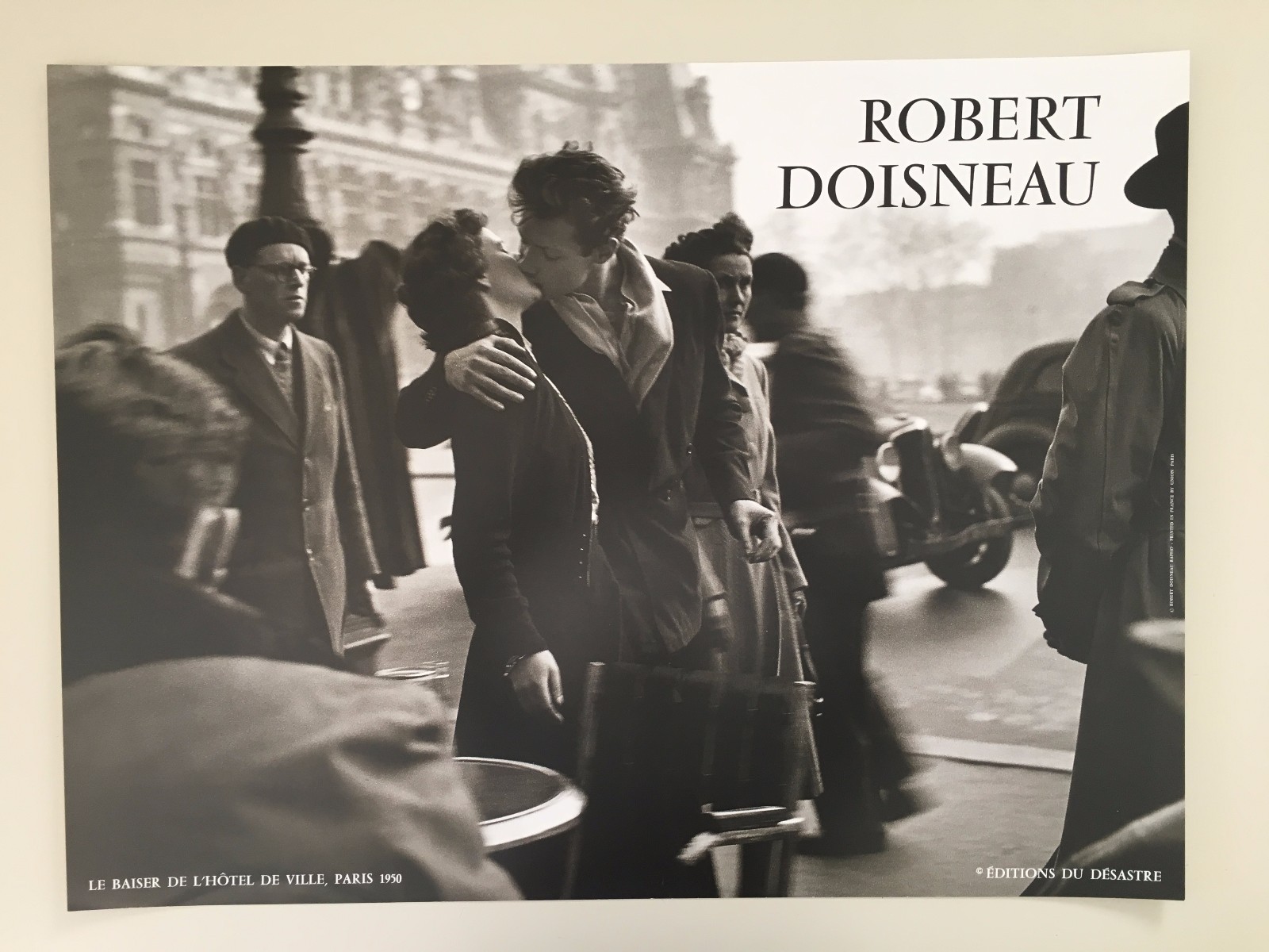 ROBERT DOISNEAU,LE BAISER,1950,RARE AUTHENTIC 1980\'s ART PRINT, LAST ONE ROBERT DOISNEAU,LE BAISER,1950,RARE AUTHENTIC 1980\'s ART PRINT, LAST ONE