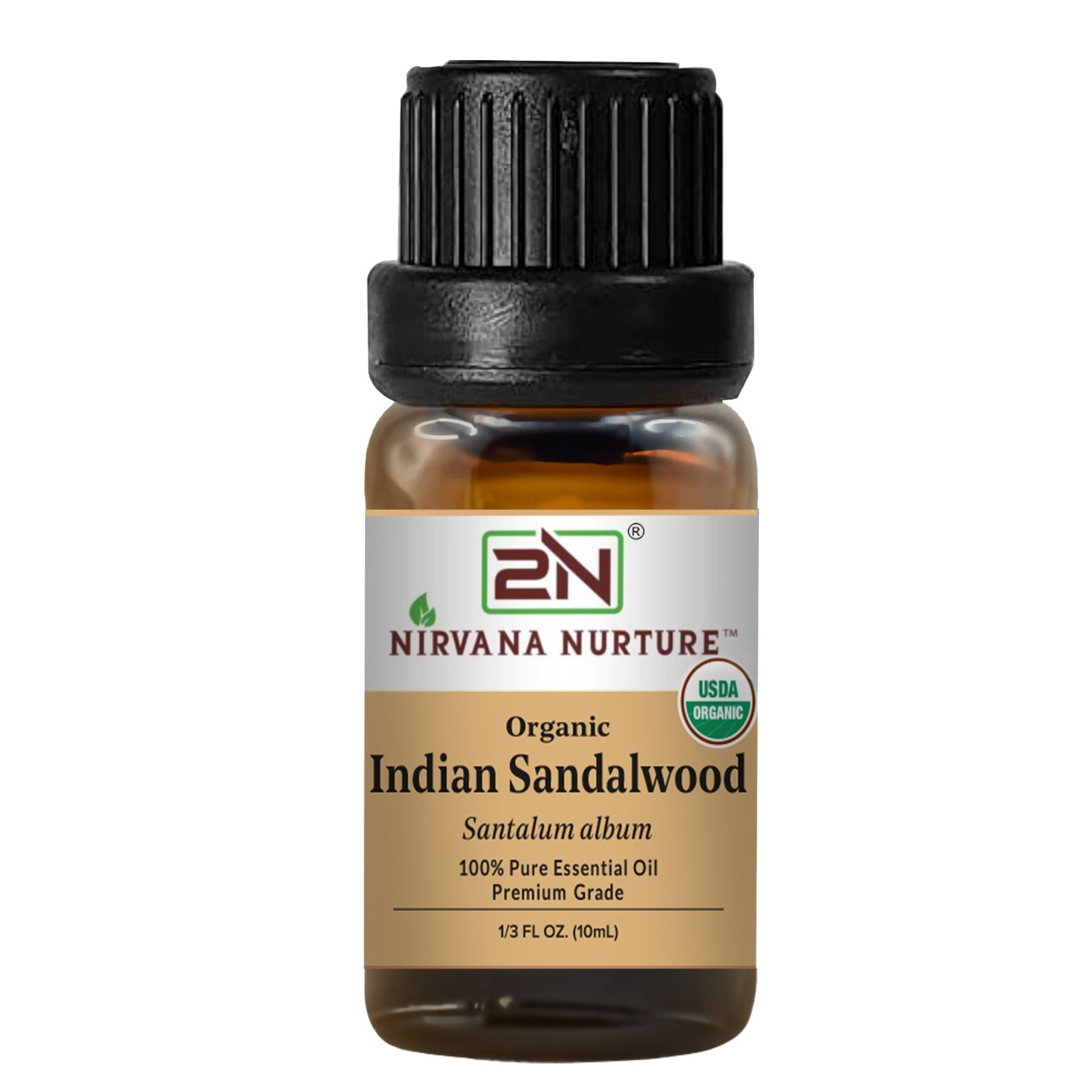 Organic Indian Sandalwood Essential Oil Certified Organic, 100% Pure, Undiluted