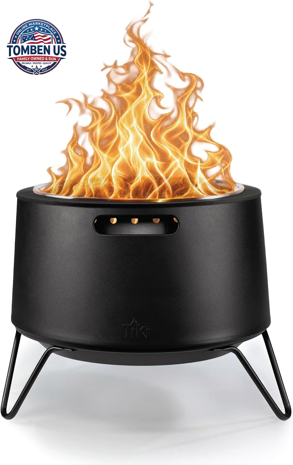 Social 20-Inch Portable Smokeless Outdoor Wood Burning Fire Pit