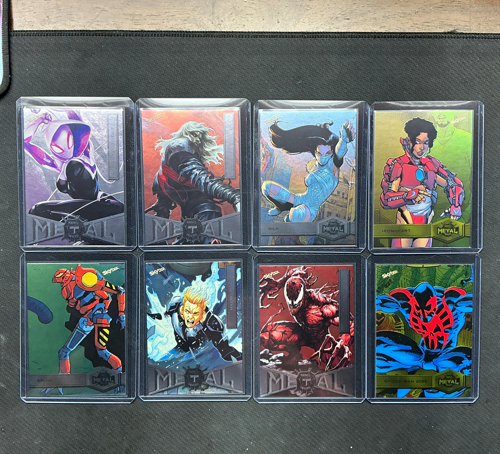 2022 SkyBox Metal Universe Spider-Man 8 Card High Series Lot Carnage Ghost-Spide 2022 SkyBox Metal Universe Spider-Man 8 Card High Series Lot Carnage Ghost-Spide
