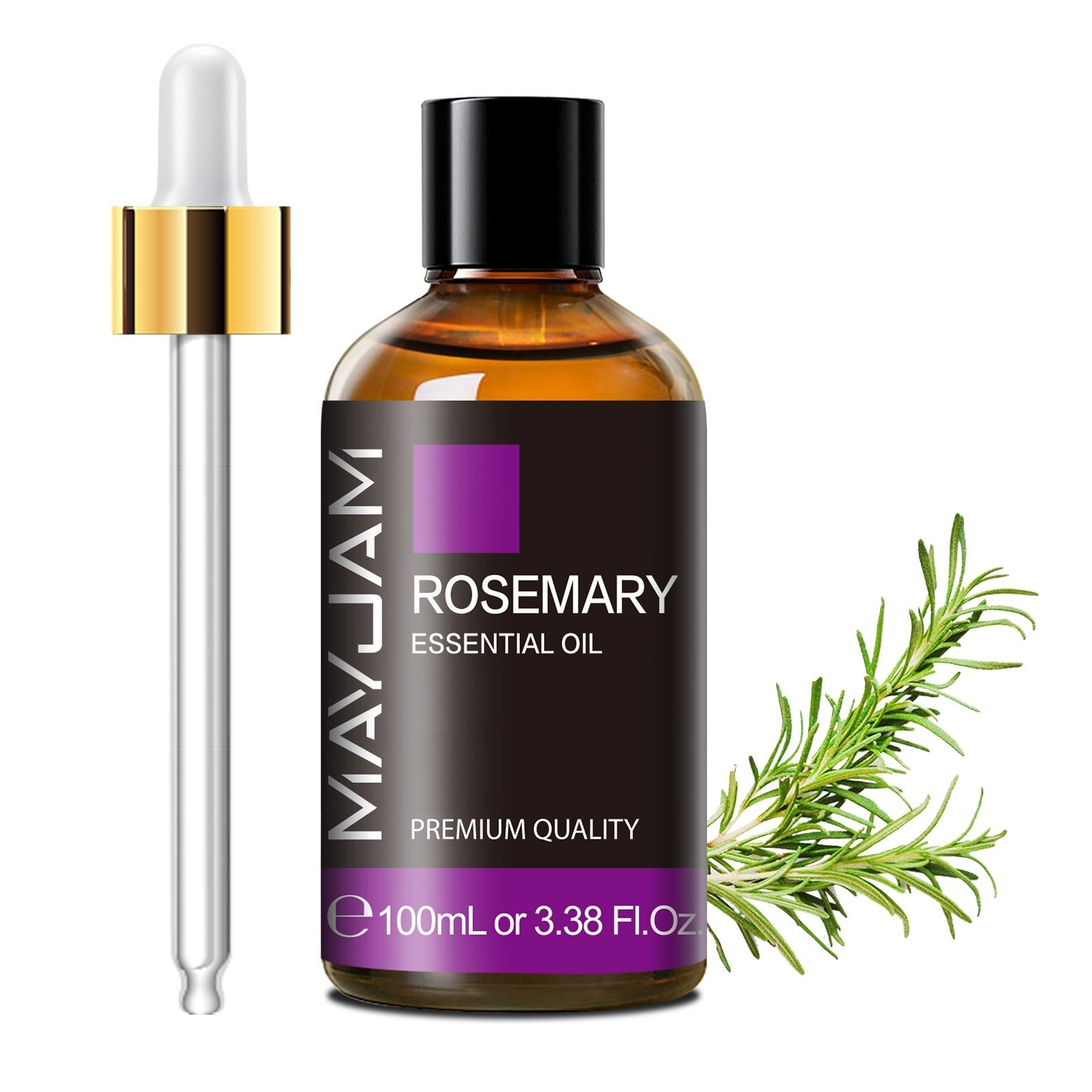 MAYJAM 3.38 oz Rosemary Essential Oil 100% Pure Natural Aromatherapy Hair Growth